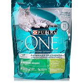 Корм Purina ONE 750г для домашних кошек индейка и злаки