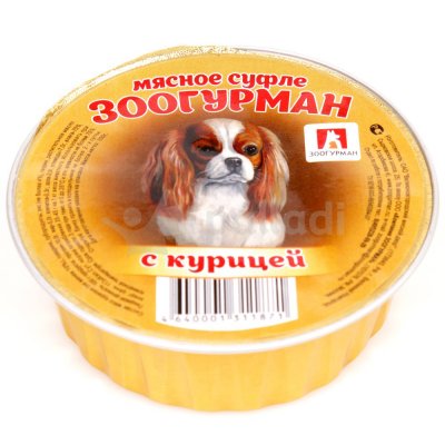 Мясное суфле для собак с курицей 100г ЗООГУРМАН 