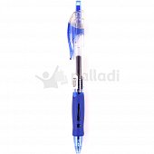 Ручка гелевая автоматическая синяя с резиновой манжетой 0,5мм арт 258070 Attache