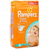 Подгузники PAMPERS Sleep and Play 4 Maxi 8-14 кг 68шт.