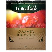 Чай Гринфилд 100пак Summer Bouquet малина