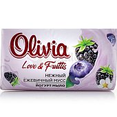 Мыло туалетное OLIVIA йогуртное Ежевичный мусс 140г