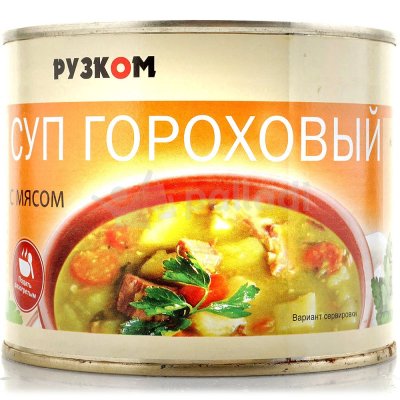 Суп гороховый Рузком с мясом 540г ж/б  
